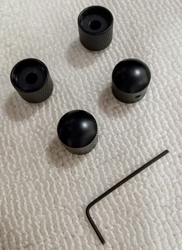 Kovové knoby pro kytaru 4 ks