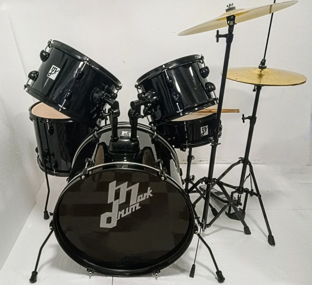 Cvičná bicí sada MarkDrum (Black)