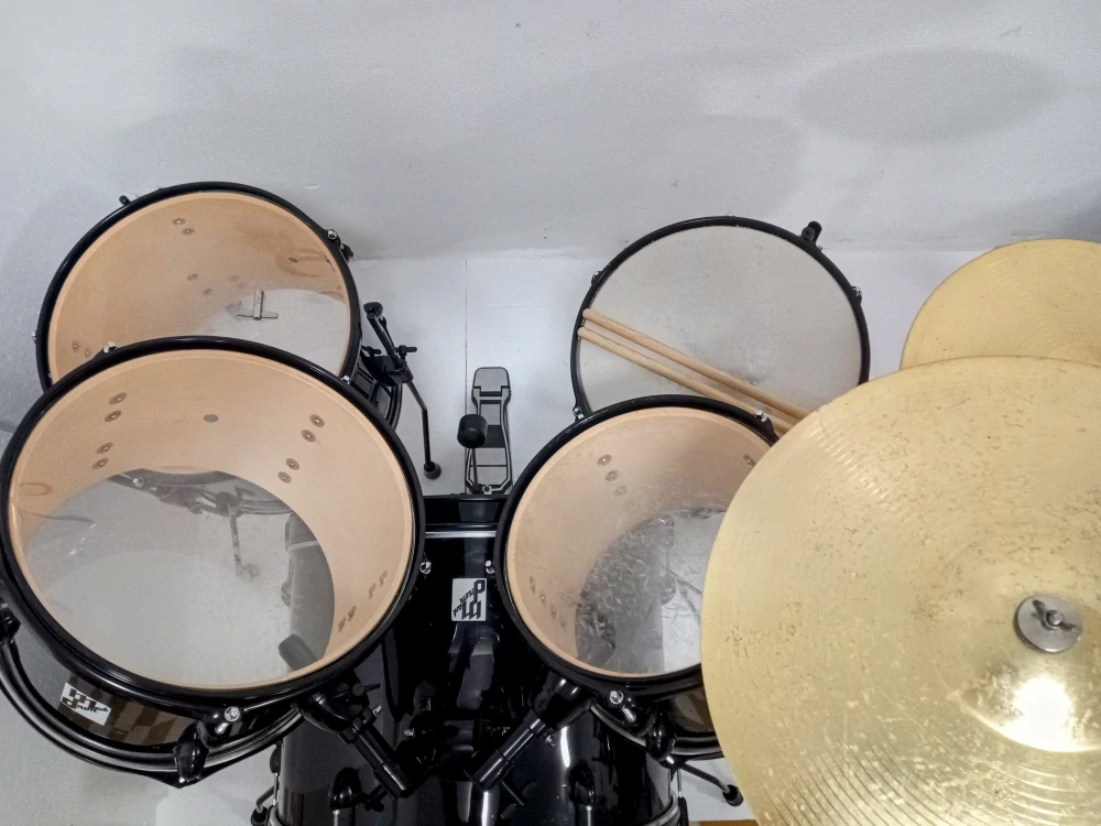 Cvičná bicí sada MarkDrum (Black)