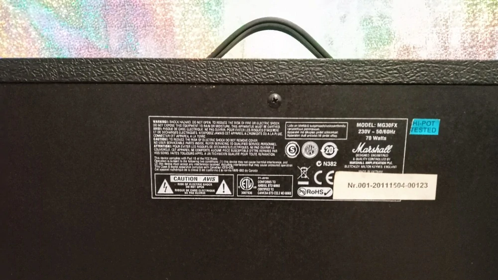 Kombo Marshall MG 30FX (Prodáno)
