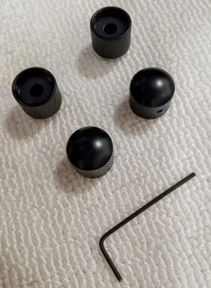 Kovové knoby pro kytaru 4 ks